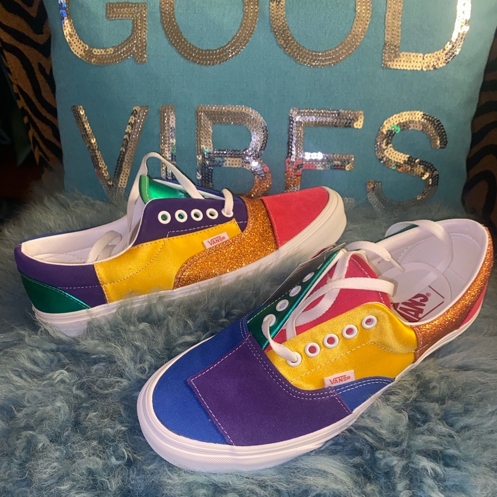 Brand New Vans. Pride Patchwork “ERA” Must Sell!! Never worn.